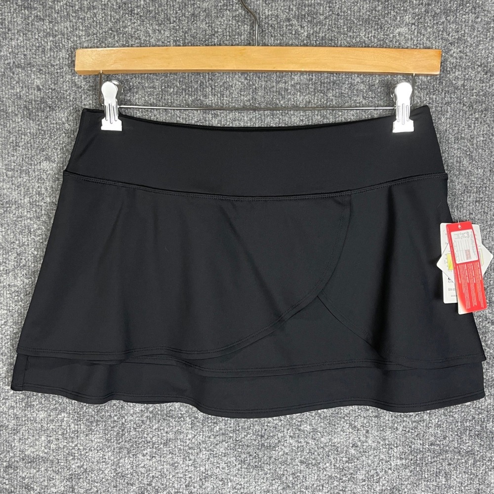 NEW Athleta Fly By Skort Womens Medium Black New Activewear Running Tennis Skirt